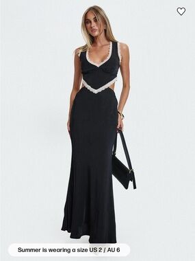 princess polly snyder sheer maxi dress Princess Polly Snyder Open Back Long Sleeve Sheer Maxi Dress in White